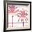 Beachscape Palms III Pink Purple-Michael Mullan-Framed Art Print