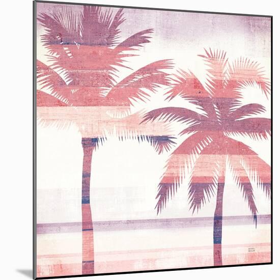 Beachscape Palms III Pink Purple-Michael Mullan-Mounted Art Print