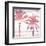 Beachscape Palms III Pink Purple-Michael Mullan-Framed Art Print