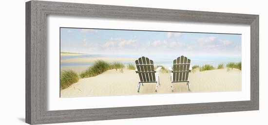 Beachscape Panorama VI-James McLoughlin-Framed Photographic Print