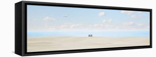 Beachscape Panorama VII-James McLoughlin-Framed Premier Image Canvas