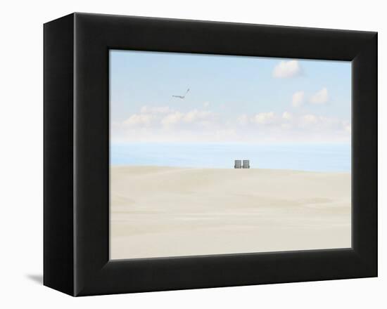 Beachscape Photo II-James McLoughlin-Framed Premier Image Canvas