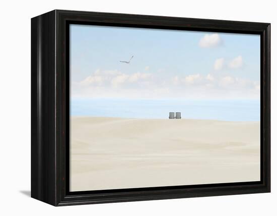 Beachscape Photo II-James McLoughlin-Framed Premier Image Canvas