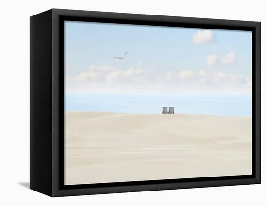 Beachscape Photo II-James McLoughlin-Framed Premier Image Canvas