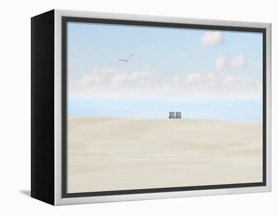 Beachscape Photo II-James McLoughlin-Framed Premier Image Canvas