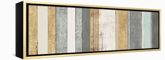 Beachscape VIII Gold Neutral-Michael Mullan-Framed Stretched Canvas