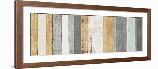 Beachscape VIII Gold Neutral-Michael Mullan-Framed Art Print