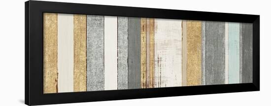 Beachscape VIII Gold Neutral-Michael Mullan-Framed Art Print