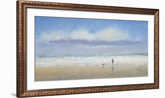 Beachside Stroll-Michael J^ Sanders-Framed Art Print