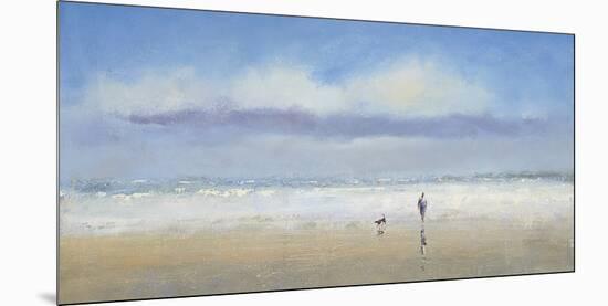 Beachside Stroll-Michael J^ Sanders-Mounted Art Print