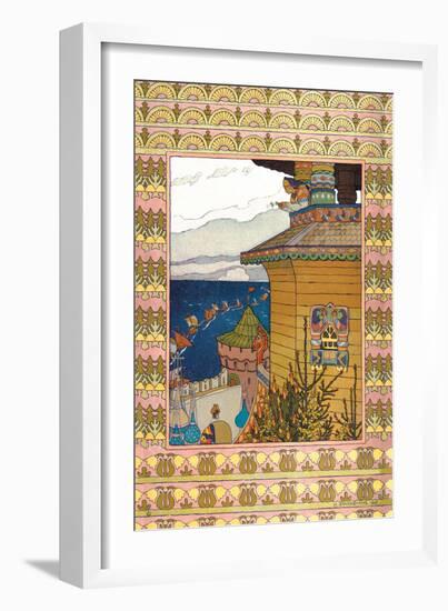 Beachtown-Ivan Bilibin-Framed Art Print