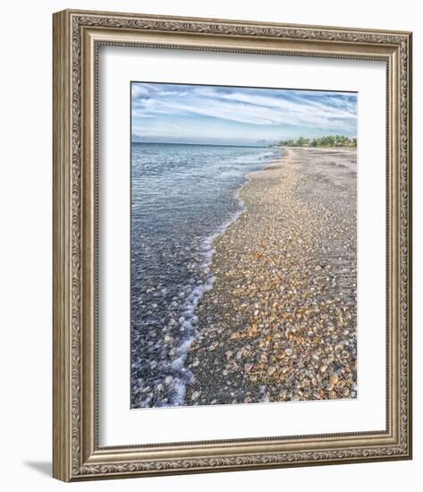 Beachwalk-Mary Lou Johnson-Framed Art Print