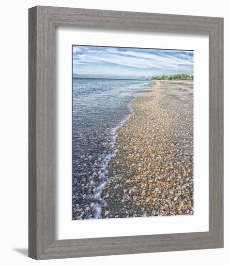 Beachwalk-Mary Lou Johnson-Framed Art Print