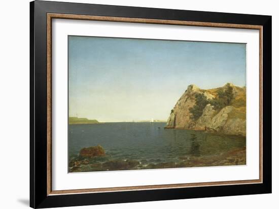 Beacon Rock, Newport Harbour, 1857-John Frederick Kensett-Framed Giclee Print