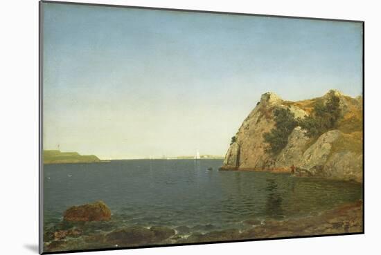 Beacon Rock, Newport Harbour, 1857-John Frederick Kensett-Mounted Giclee Print