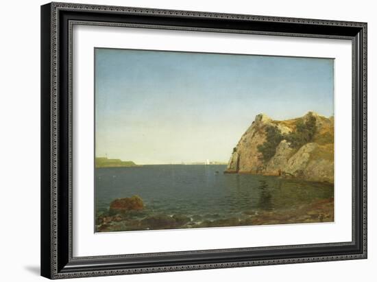 Beacon Rock, Newport Harbour, 1857-John Frederick Kensett-Framed Giclee Print