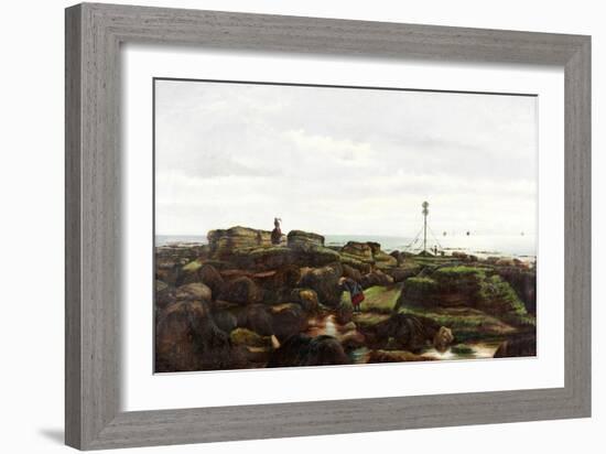 Beacon Rocks, Roker, Sunderland, 1885-John Smith-Framed Giclee Print