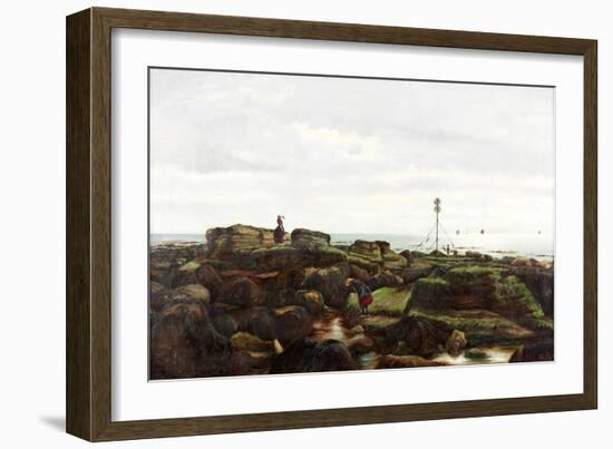 Beacon Rocks, Roker, Sunderland, 1885-John Smith-Framed Giclee Print