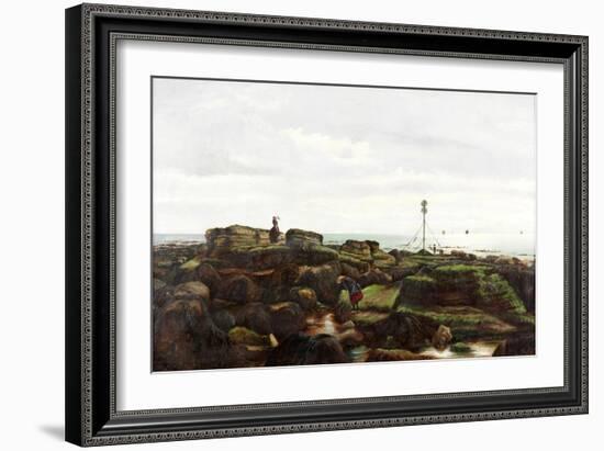 Beacon Rocks, Roker, Sunderland, 1885-John Smith-Framed Giclee Print