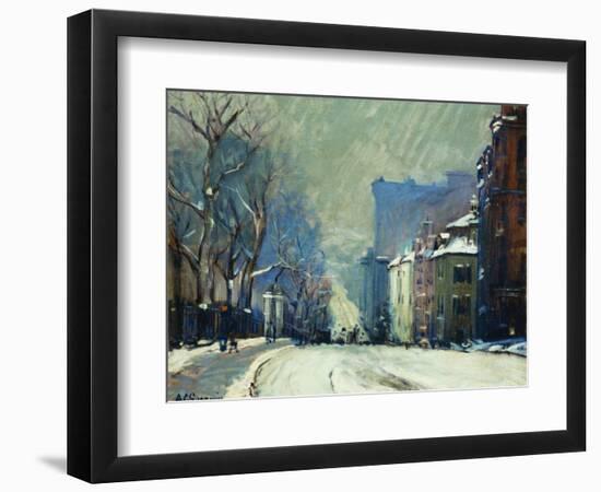 Beacon Street in Winter-Arthur Clifton Goodwin-Framed Giclee Print