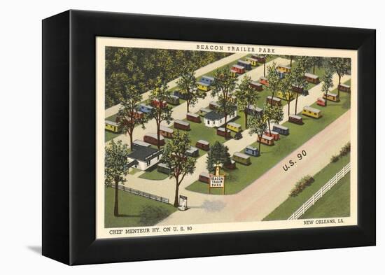 Beacon Trailer Park, New Orleans-null-Framed Stretched Canvas