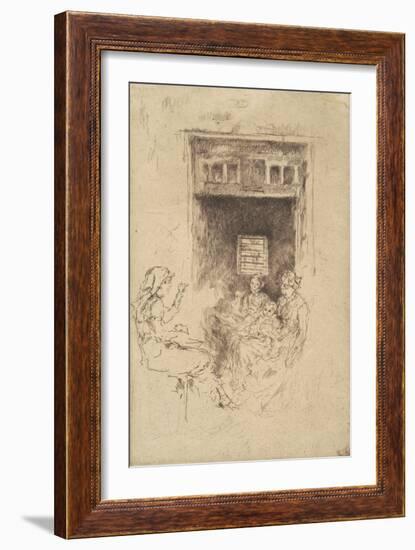 Bead-Stringers, 1880-James Abbott McNeill Whistler-Framed Giclee Print