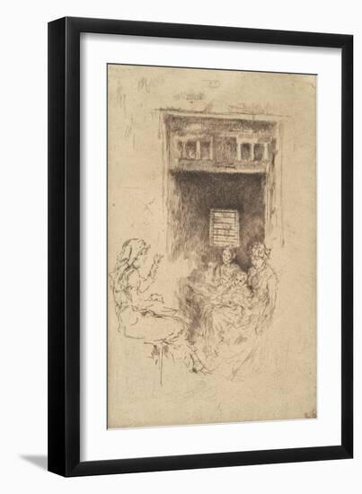 Bead-Stringers, 1880-James Abbott McNeill Whistler-Framed Giclee Print