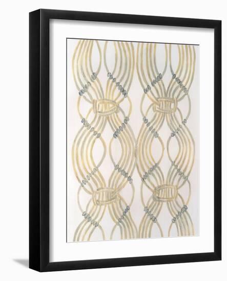 Beaded Veil II-Vanna Lam-Framed Art Print