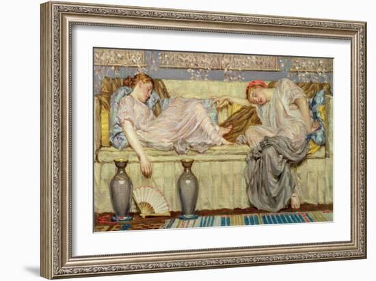 Beads (Study), c.1875-Albert Joseph Moore-Framed Giclee Print