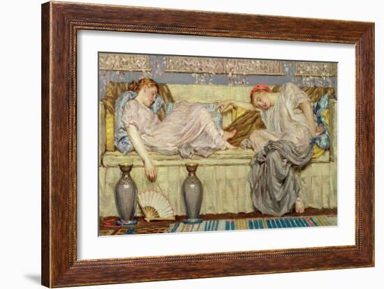 Beads (Study), c.1875-Albert Joseph Moore-Framed Giclee Print