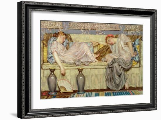 Beads (Study), c.1875-Albert Joseph Moore-Framed Giclee Print