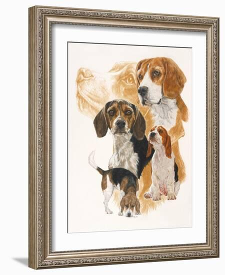 Beagle and Ghost Image-Barbara Keith-Framed Giclee Print