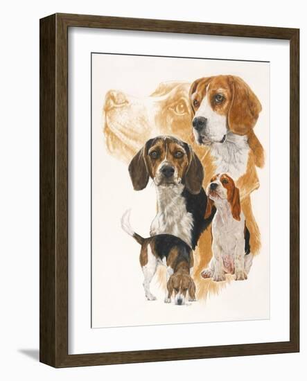 Beagle and Ghost Image-Barbara Keith-Framed Giclee Print