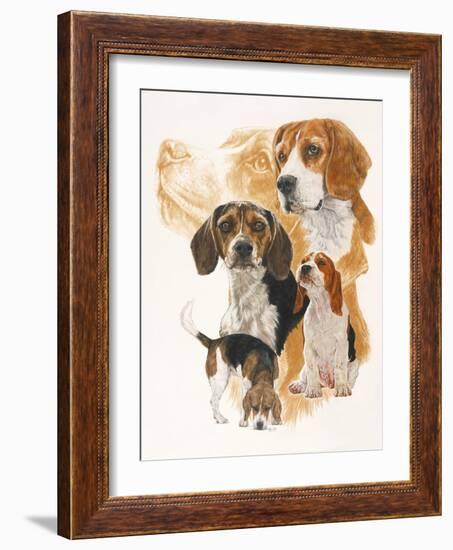 Beagle and Ghost Image-Barbara Keith-Framed Giclee Print