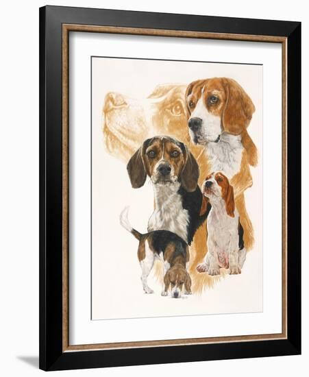 Beagle and Ghost Image-Barbara Keith-Framed Giclee Print