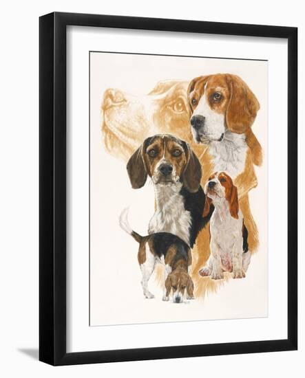 Beagle and Ghost Image-Barbara Keith-Framed Giclee Print