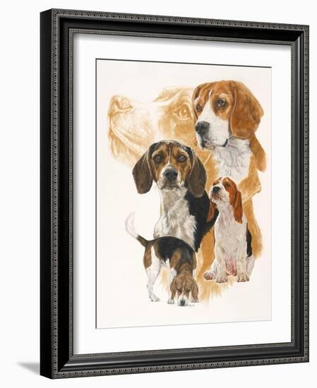 Beagle and Ghost Image-Barbara Keith-Framed Giclee Print