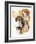 Beagle and Ghost Image-Barbara Keith-Framed Giclee Print