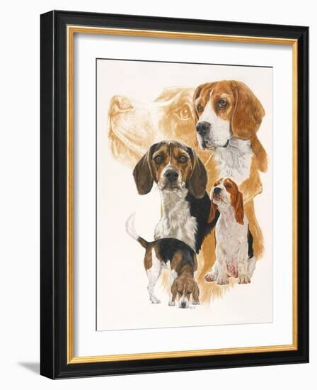 Beagle and Ghost Image-Barbara Keith-Framed Giclee Print