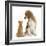 Beagle Dog, Bruce, with Ginger Kitten, Tom-Mark Taylor-Framed Photographic Print