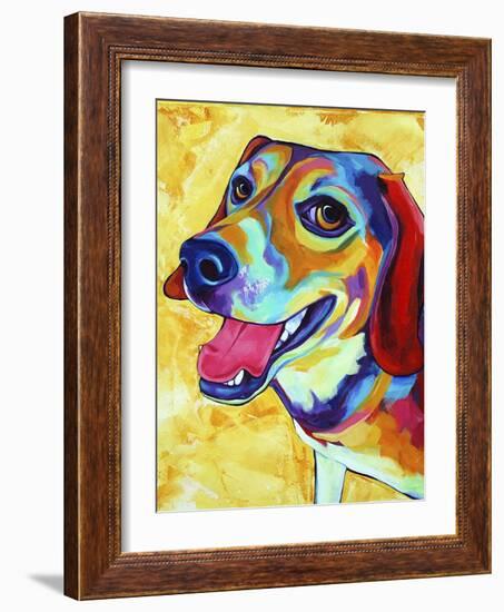 Beagle Dog Lucy Lu-Corina St. Martin-Framed Giclee Print