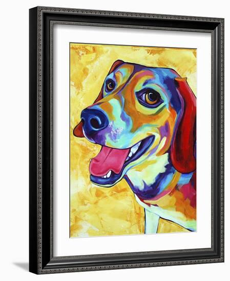 Beagle Dog Lucy Lu-Corina St. Martin-Framed Giclee Print