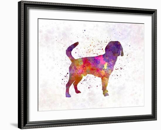 Beagle Harrier in Watercolor-paulrommer-Framed Art Print