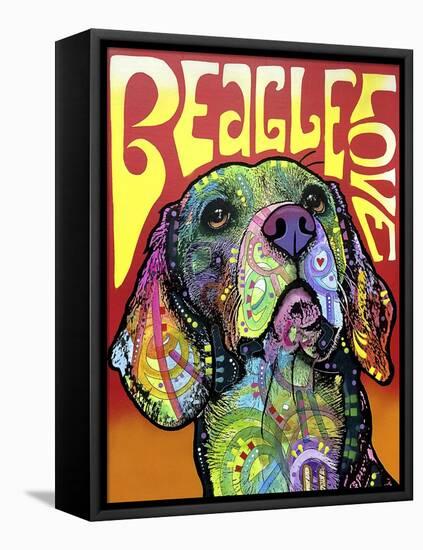 Beagle Love-Dean Russo-Framed Premier Image Canvas