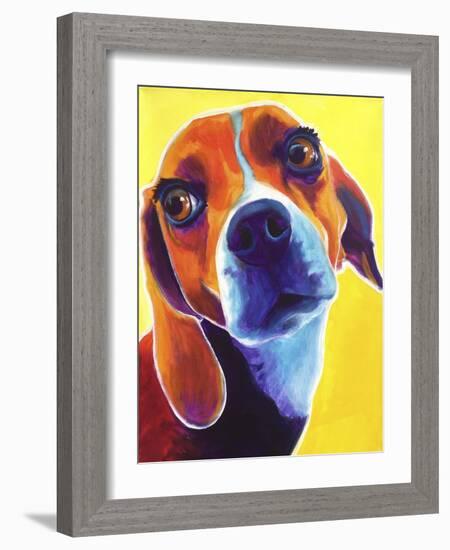 Beagle - Marcie-Dawgart-Framed Giclee Print