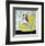 Beagle on Yellow-Carol Dillon-Framed Art Print