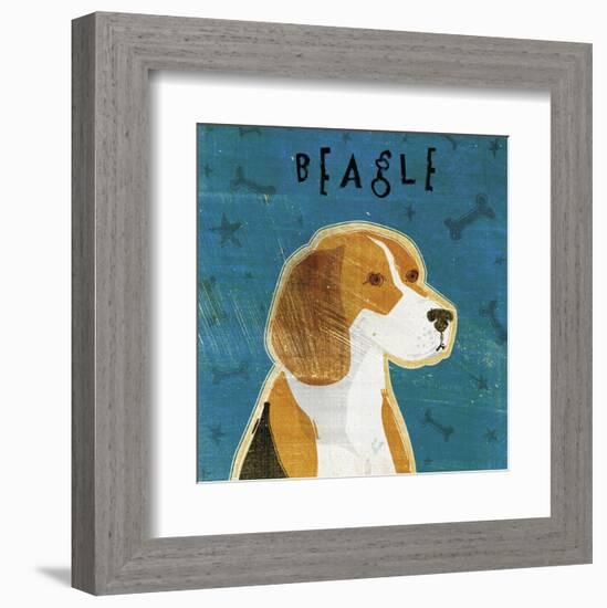 Beagle (square)-John W^ Golden-Framed Art Print