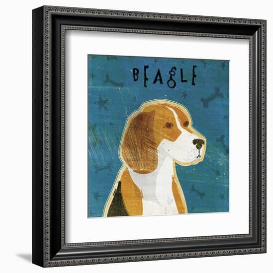 Beagle (square)-John W^ Golden-Framed Art Print