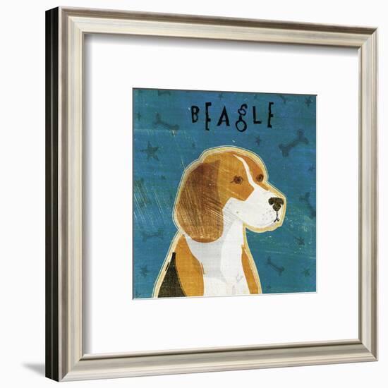 Beagle (square)-John W^ Golden-Framed Art Print