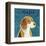 Beagle (square)-John W^ Golden-Framed Art Print